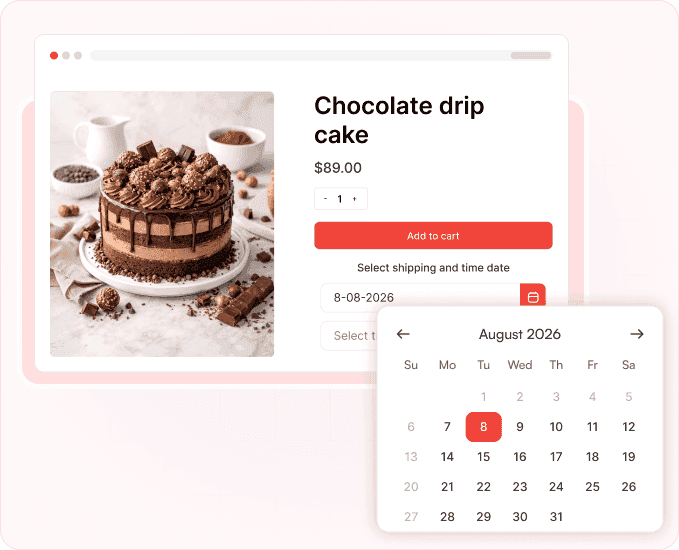 Shopify delivery date picker with date & time slots