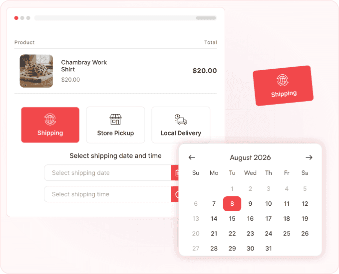 Easily manage shipping schedules, charges & rules