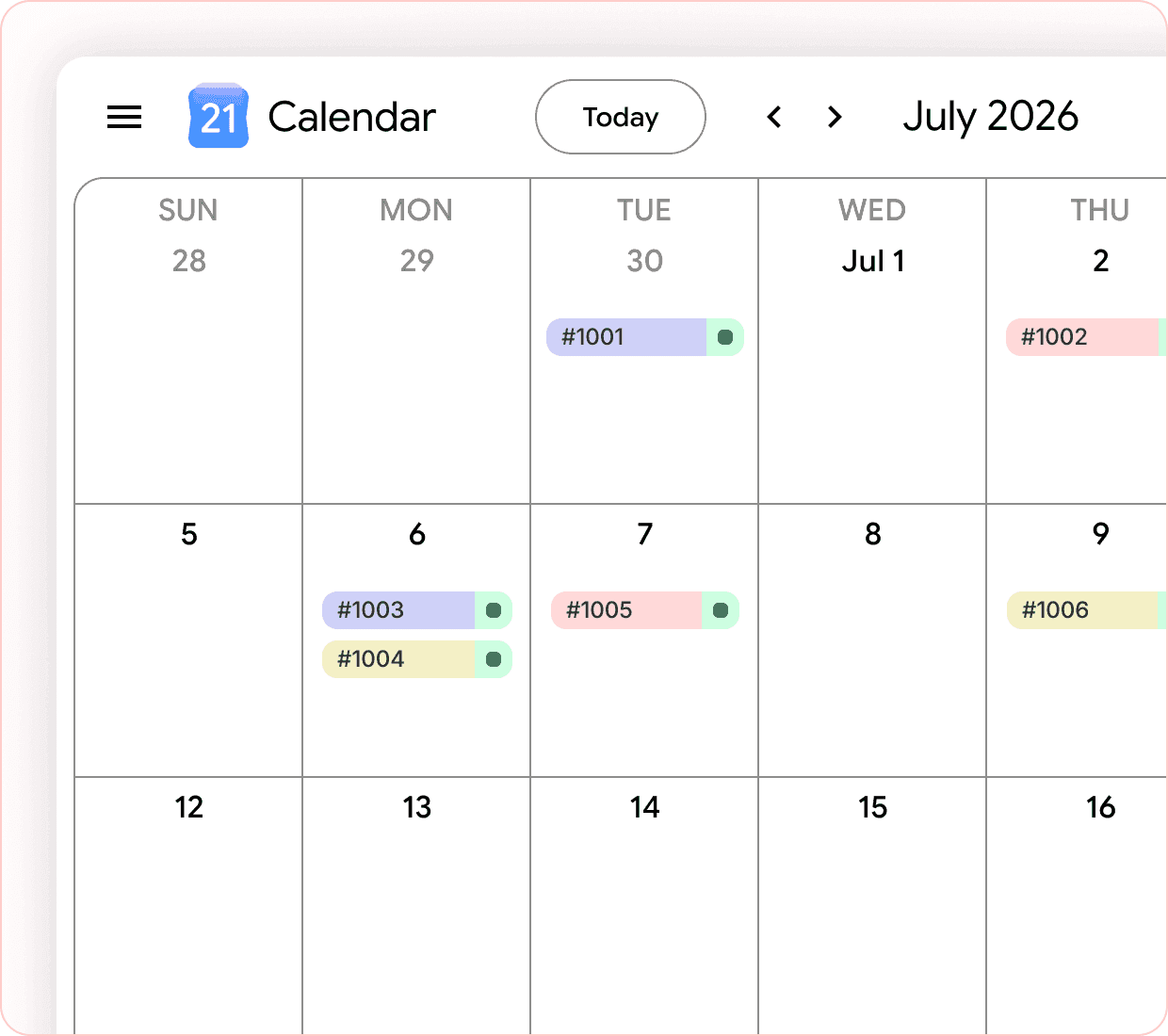 Sync Delivery and Pickup Orders With Google Calendar
