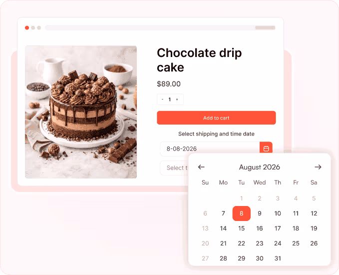 Shopify delivery date picker with date & time slots