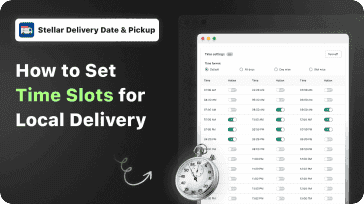 How to Set Time Slots for Local Delivery